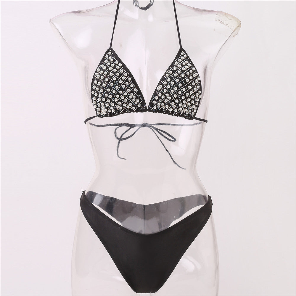 Damen Glamouröser Strass-Bikini R&B