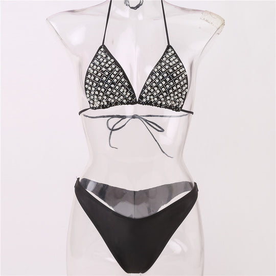 Damen Glamouröser Strass-Bikini R&B
