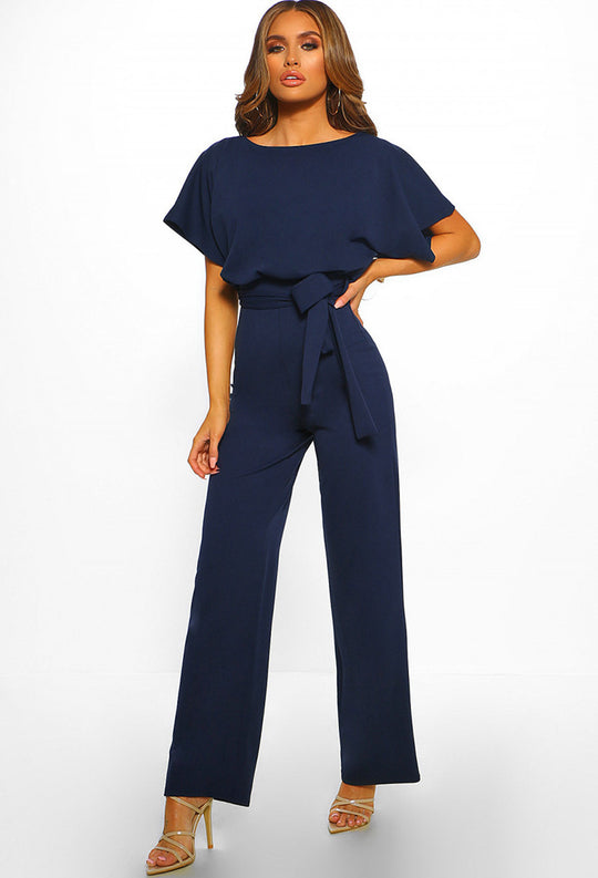 Damen elegantes Set bestehend aus fließender Bluse und weit geschnittenen Hosen R&B