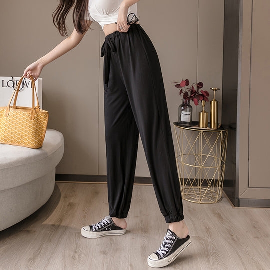 Damen Bequeme Relax-Hose mit Kordelzug R&B
