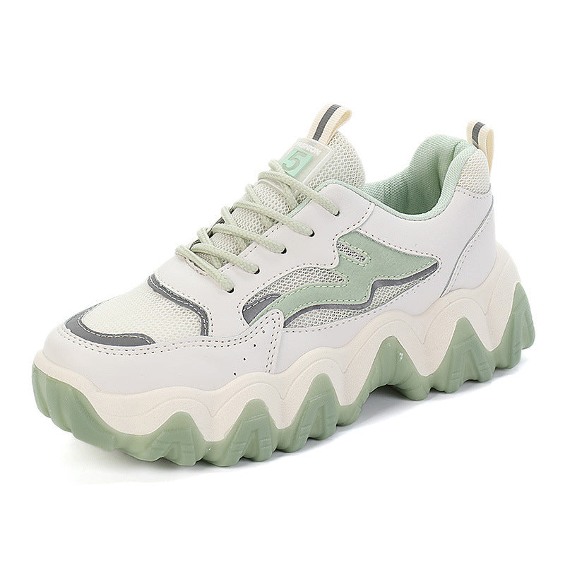 Damen Chunky Sneakers mit rutschfester Sohle und atmungsaktivem Obermaterial R&B
