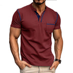 R&B | Kurzärmeliges Henley-Hemd