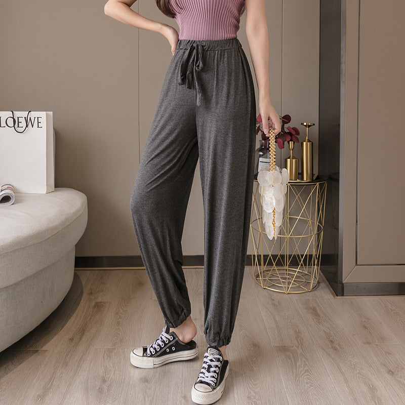 Damen Bequeme Relax-Hose mit Kordelzug