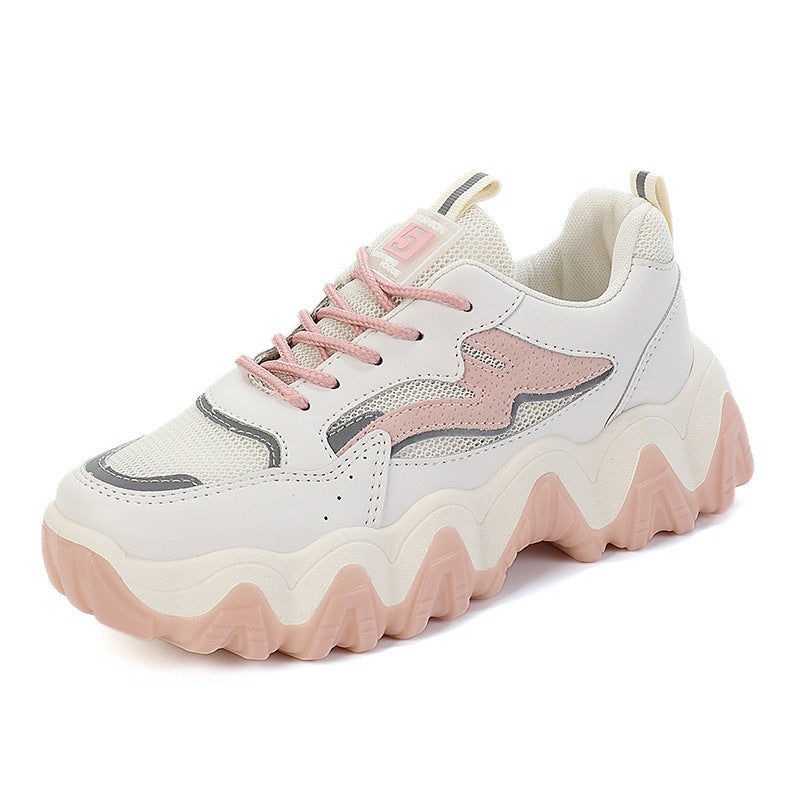 Damen Chunky Sneakers mit rutschfester Sohle und atmungsaktivem Obermaterial R&B