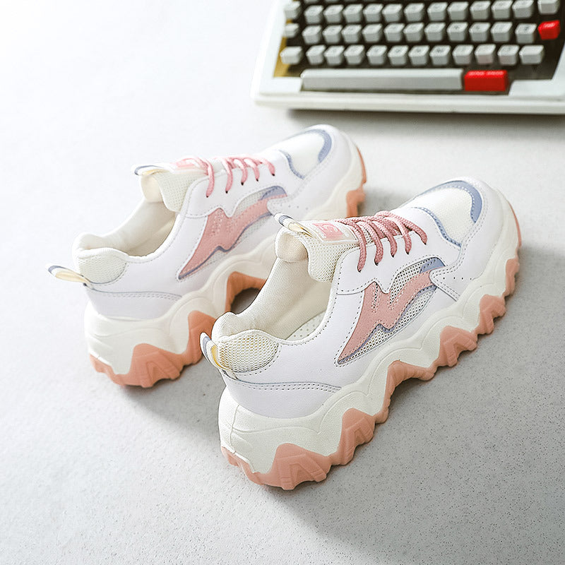 Damen Chunky Sneakers mit rutschfester Sohle und atmungsaktivem Obermaterial R&B