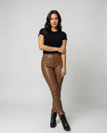 Damen Yogahose mit hohem Bund