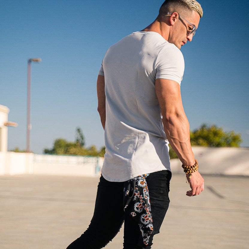 Herren Komfortables Fitness T-Shirt R&B
