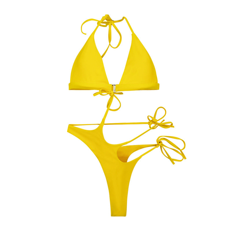 Damen Triangel-Bikini mit modischem Cut-Out und raffiniertem Bindesystem R&B