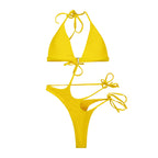 Damen Triangel-Bikini mit modischem Cut-Out und raffiniertem Bindesystem R&B