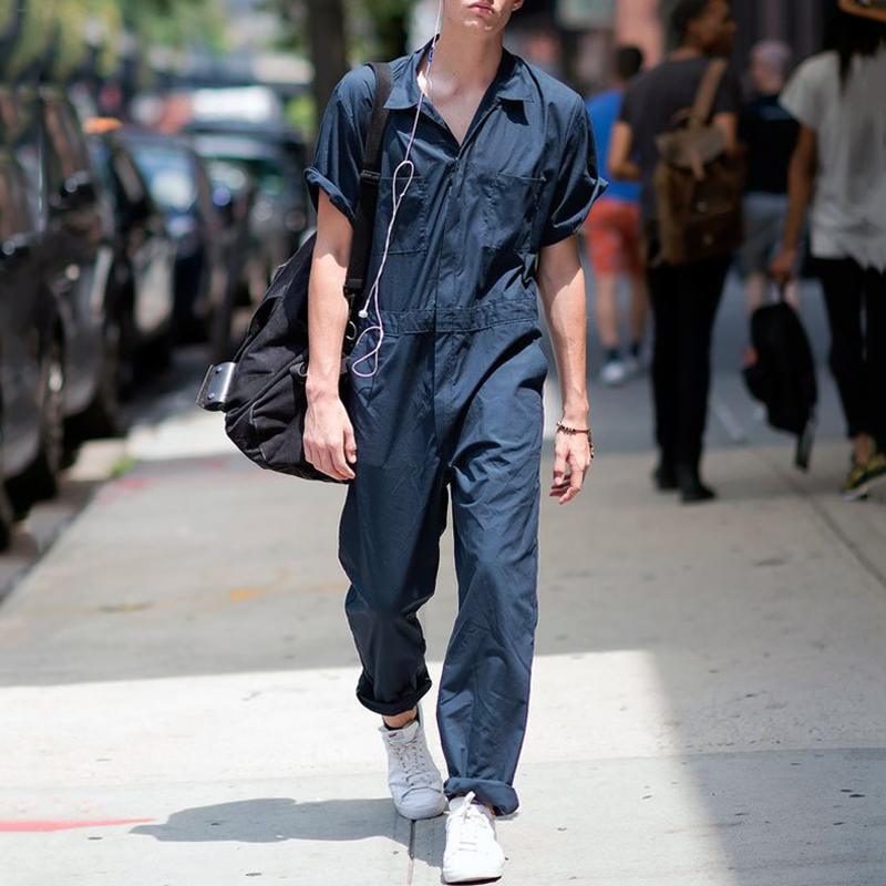Damen Overall mit kurzem Arm und praktischen Taschen R&B