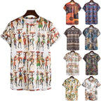Damen T-Shirt mit kreativem, ethnischem Druck