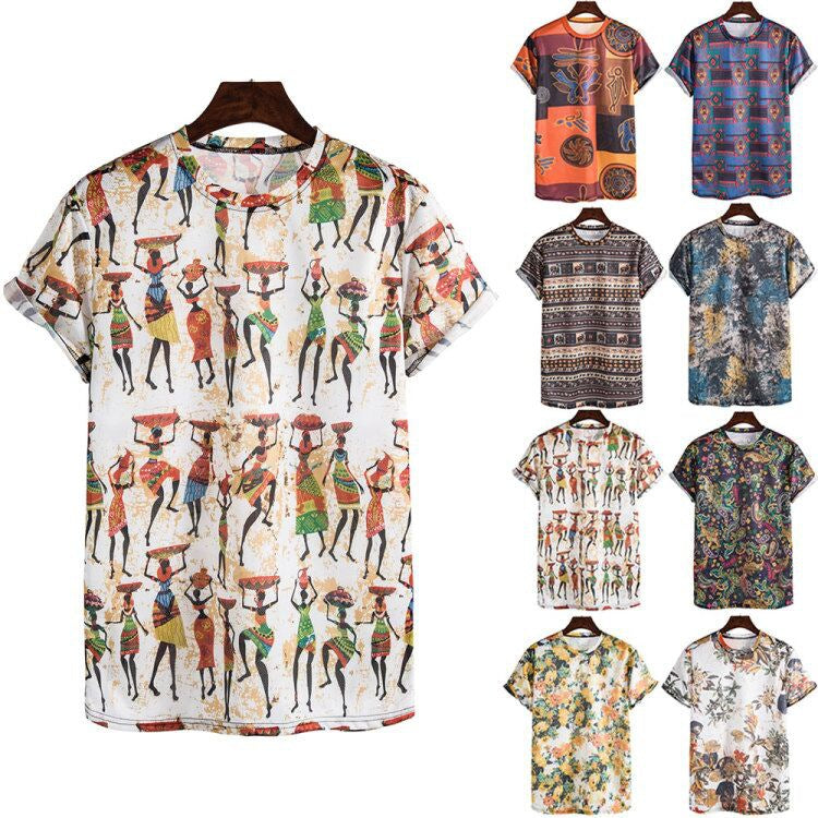 Damen T-Shirt mit kreativem, ethnischem Druck