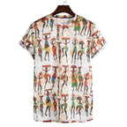 Damen T-Shirt mit kreativem, ethnischem Druck