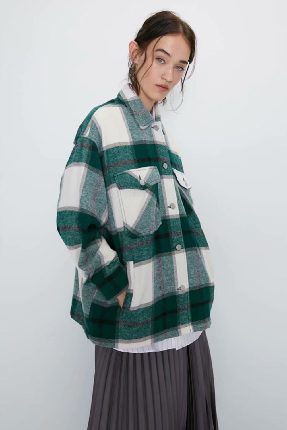 R&B | Locker Tweed Karoshemd Mantel