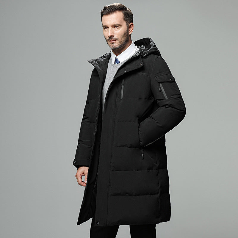 R&B | Gefütterte Herrenjacke mit abnehmbarer Kapuze