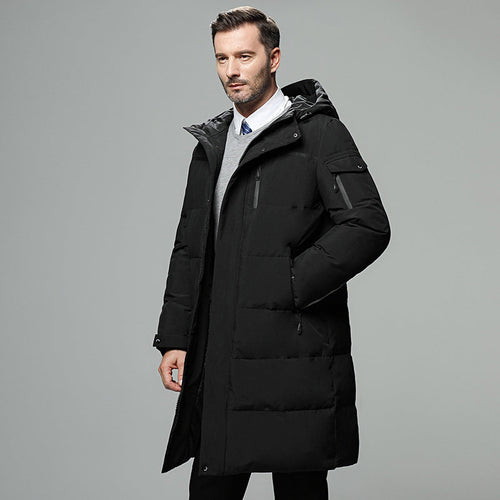 R&B | Gefütterte Herrenjacke mit abnehmbarer Kapuze