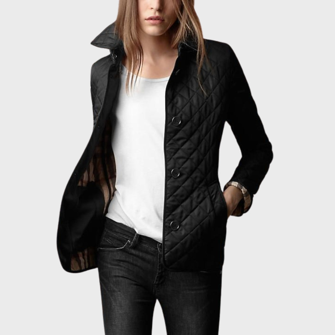 R&B | Casual Steppjacke mit umgeschlagenem Kragen