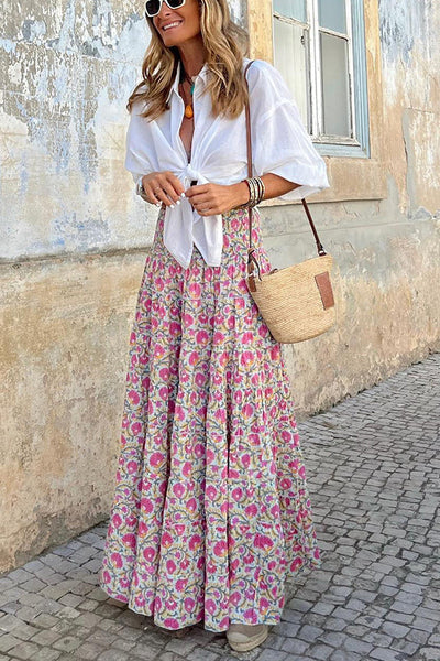 R&B | Sommer Lange Röcke Boho Print
