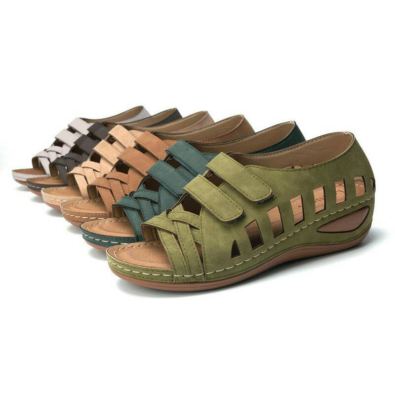 Damen Komfortsandalen mit atmungsaktivem Netzdesign und verstellbaren Riemen R&B