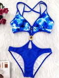 Damen Cut-Out Bikini-Set mit raffinierten Trägerdetails R&B