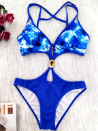 Damen Cut-Out Bikini-Set mit raffinierten Trägerdetails R&B