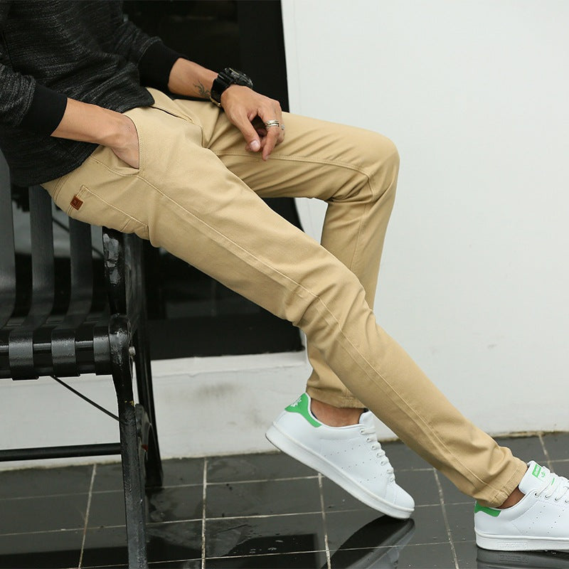 Herren modische Chino-Hose mit schmalem Schnitt und praktischen Taschen R&B