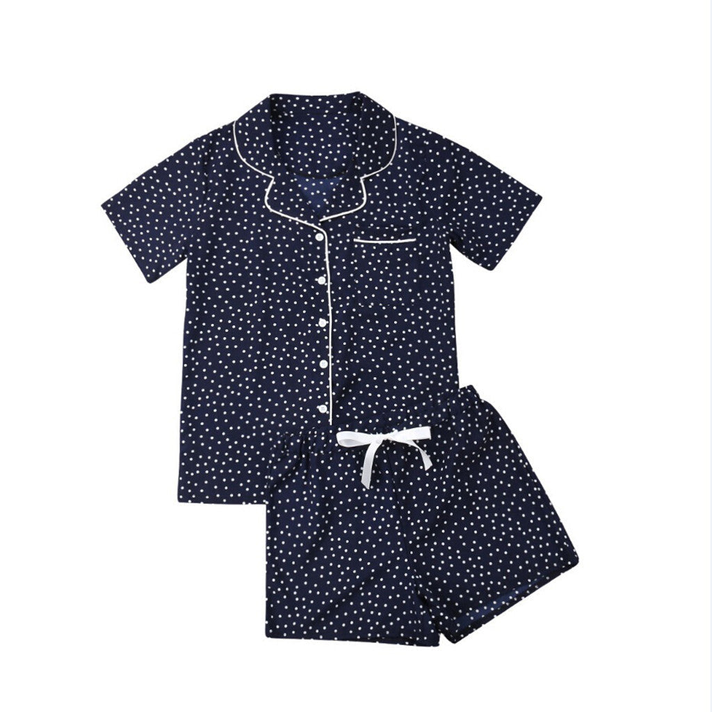Damen nan zweiteiliges Shorty-Pyjama-Set aus Viskosejersey mit Paspelkragen und Tunnelzugbund R&B