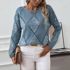 R&B | Luftiger Hohlstrickpullover Für Übergangszeit
