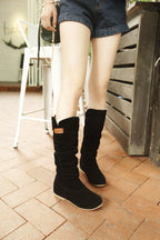 Damen modische Stiefel mit elastischem Schaft und rutschfester Sohle R&B