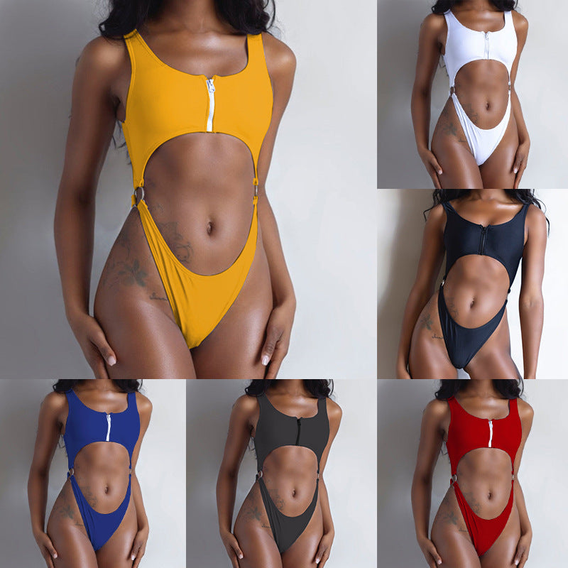 Damen sexy Cut-Out Badeanzug R&B