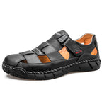 Herren Sandalen mit atmungsaktivem Leder R&B