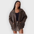 R&B | Lockere Lederjacke für den Herbst