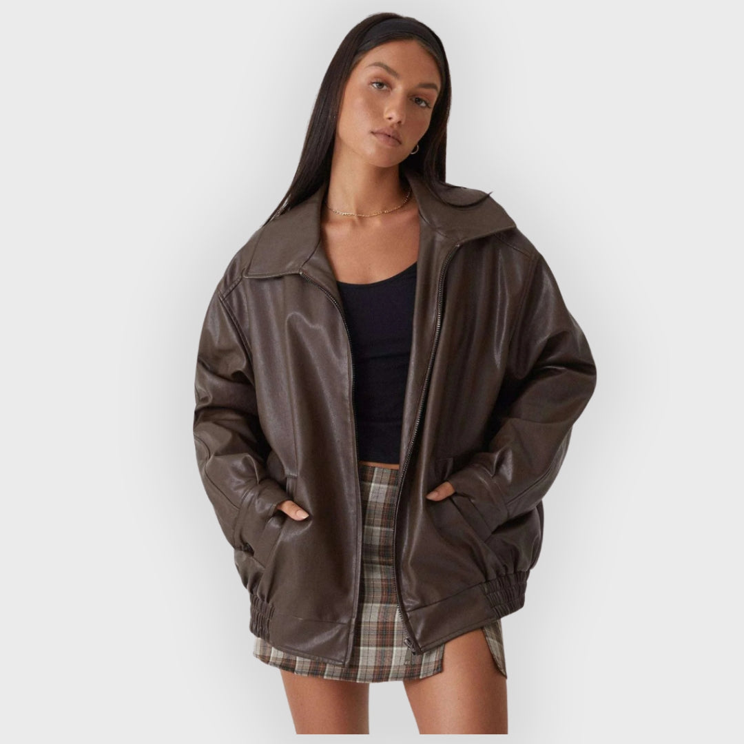 R&B | Lockere Lederjacke für den Herbst
