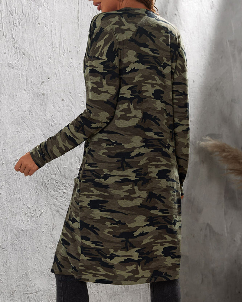 R&B | Jacke mit Camouflage-Muster