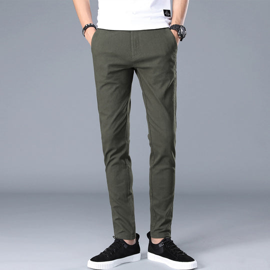 Herren modische Chino-Hose mit schmalem Schnitt und bequemer Passform R&B
