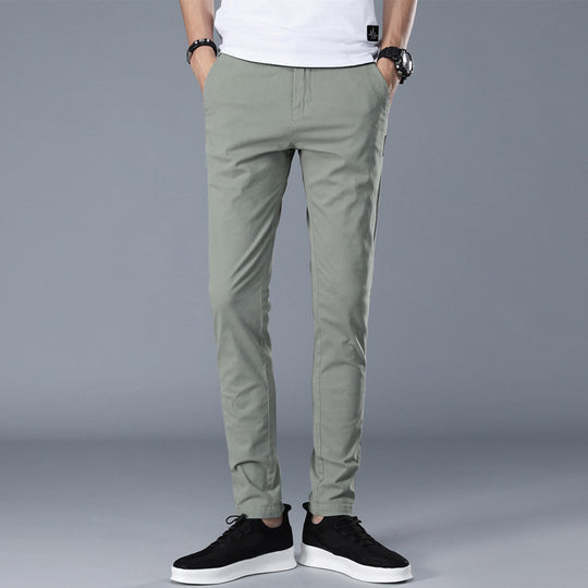 Herren modische Chino-Hose mit schmalem Schnitt und bequemer Passform R&B