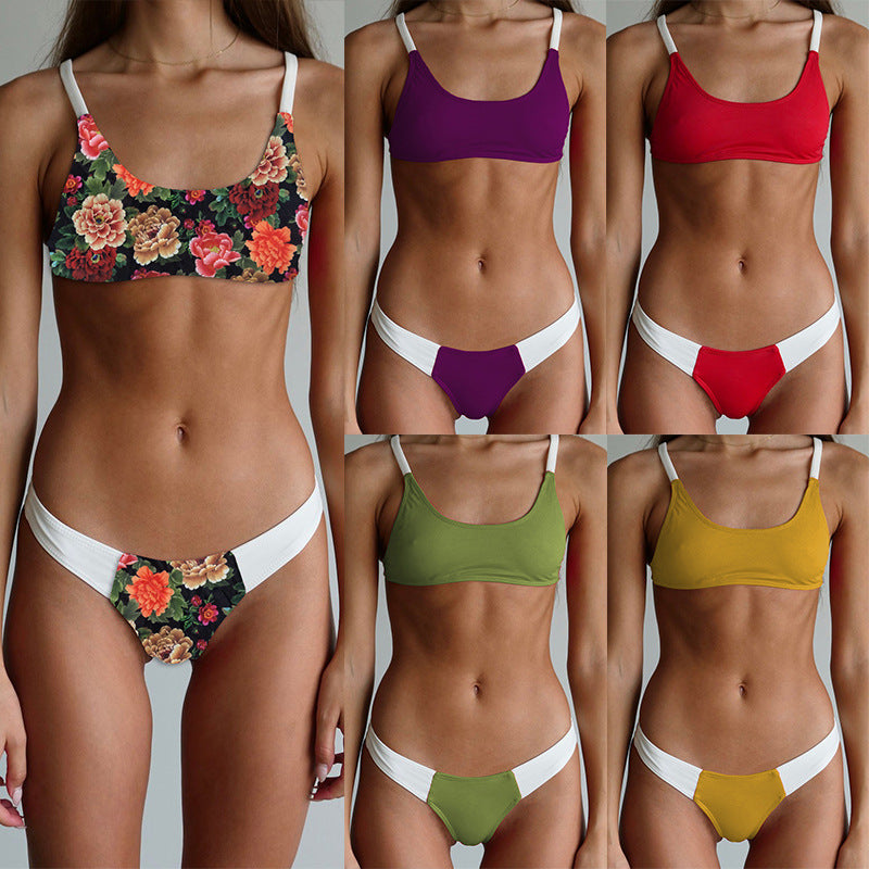 Damen Floral Design Bikini R&B