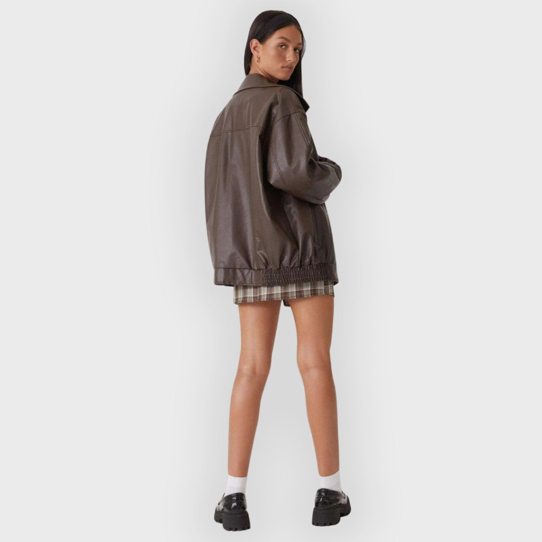 R&B | Lockere Lederjacke für den Herbst