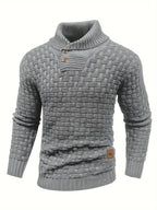 R&B | Strickpullover mit Geflochtenem Muster Klassisch und Bequem Perfekt für Den Alltag