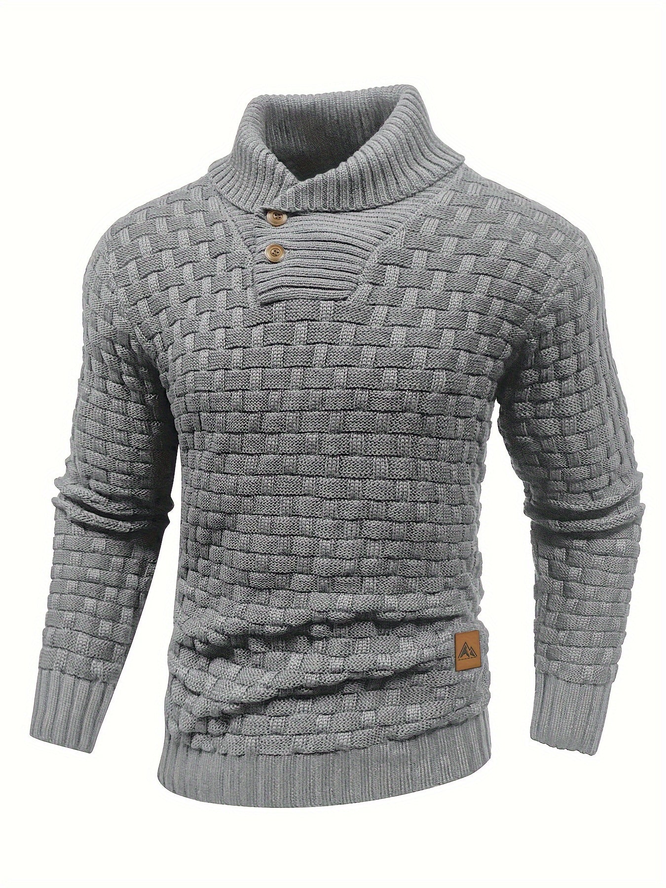 R&B | Strickpullover mit Geflochtenem Muster Klassisch und Bequem Perfekt für Den Alltag