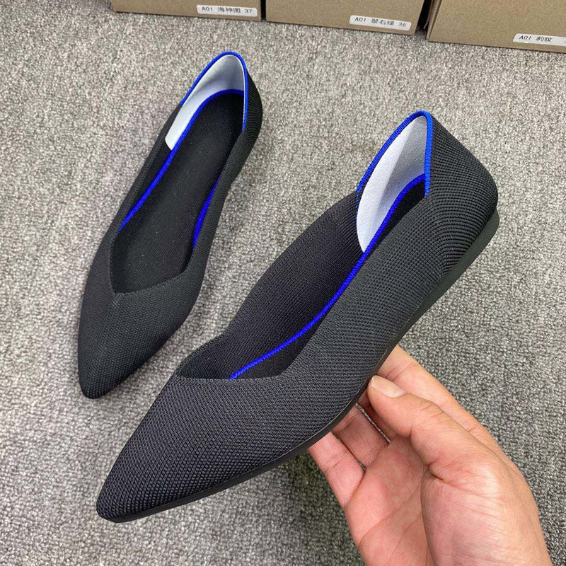 Damen Schicke Textil-Ballerinas mit modischem Mustermix R&B