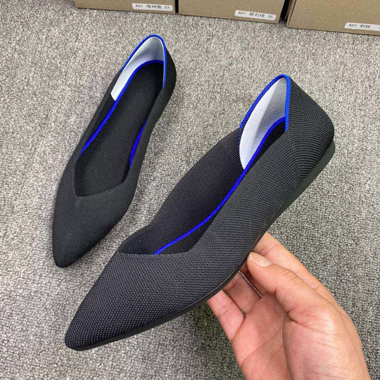 Damen Schicke Textil-Ballerinas mit modischem Mustermix R&B