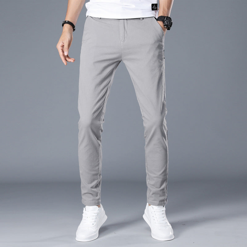 Herren modische Chino-Hose mit schmalem Schnitt und bequemer Passform R&B