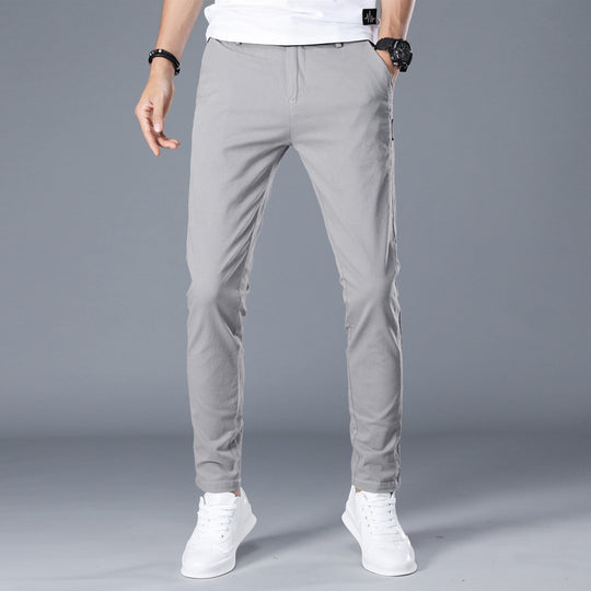 Herren modische Chino-Hose mit schmalem Schnitt und bequemer Passform R&B