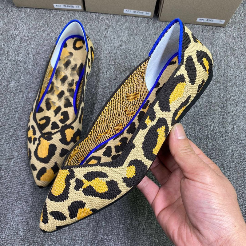 Damen Schicke Textil-Ballerinas mit modischem Mustermix R&B