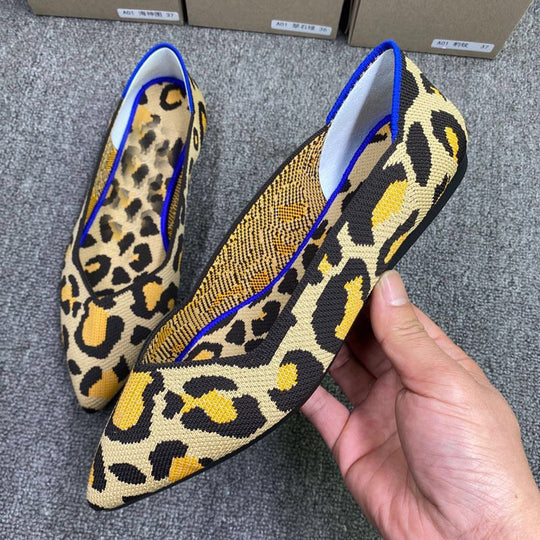 Damen Schicke Textil-Ballerinas mit modischem Mustermix R&B