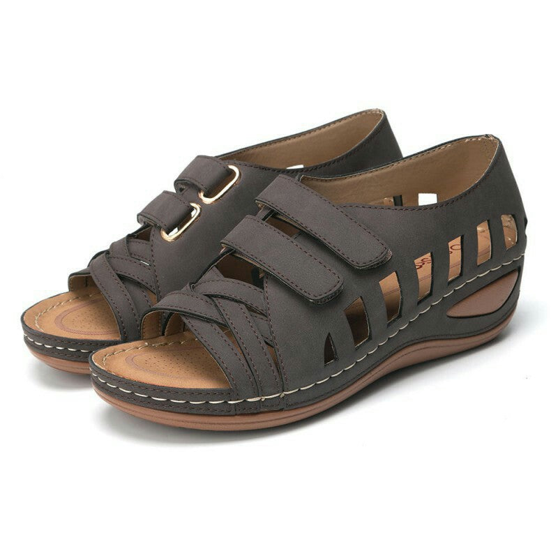 Damen Komfortsandalen mit atmungsaktivem Netzdesign und verstellbaren Riemen R&B