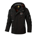 R&B | Herren Outdoorjacke waterproof mit Kapuze & kariertem Futter