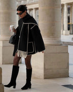R&B | Hepburn Stil Wollcape Mantel