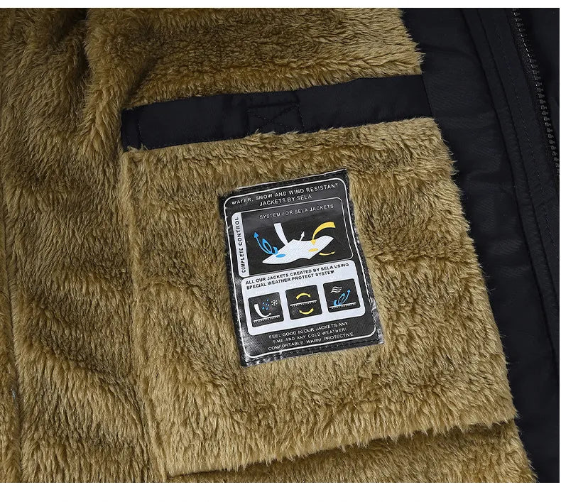 R&B | Herren Parka Wintergefüttert